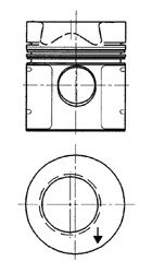 Поршень Kolbenschmidt 92525700 (фото 1)