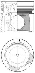 Поршень Kolbenschmidt 40459600 (фото 1)