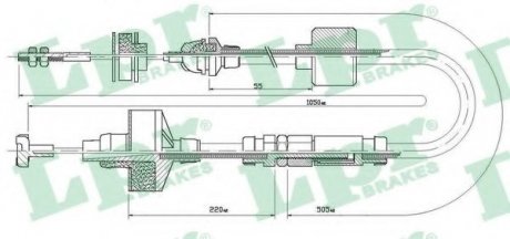 Трос LPR C0309C (фото 1)