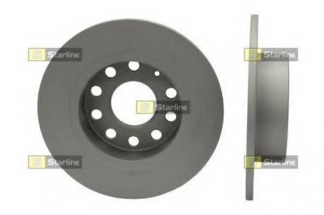 Диск тормозной окрашенный (антикорозионная обработка) STARLINE PB 1477C (фото 1)