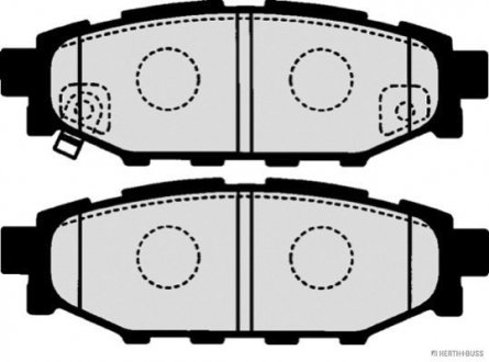 Колодки гальмівні Subaru FORESTER (SH) 08; OUTBACK 03-; XV 12-(вир-во) HERTH+BUSS JAKOPARTS J3617003 (фото 1)