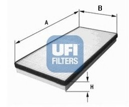 Фільтр, повітря у внутрішній простір UFI 53.027.00 (фото 1)