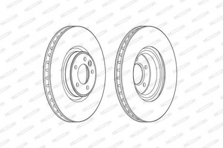 Диск гальмівний Ferodo DDF2601C-1 (фото 1)
