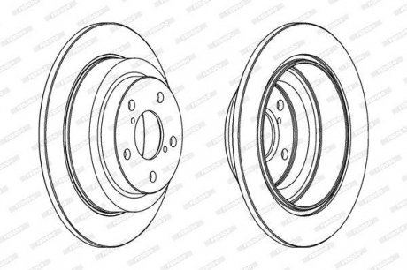 Диск гальмівний Ferodo DDF678C (фото 1)