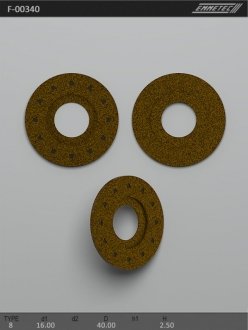 Сальник рейки рулевой La+г, у16, 40*2.5 тип8 Emmetec F-00340 (фото 1)