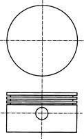 Поршень. WESTINGHOUSE 75.25 COMPRESSOR SCANIA NURAL 87-990705-00 (фото 1)