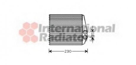 Радиатор отопителя VECTRA C, SIGNUM, SB9-3 02- Van Wezel 37006355 (фото 1)