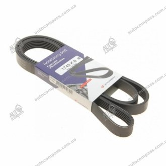 Ремінь генератора (поліклиновий) HUTCHINSON 1745K6