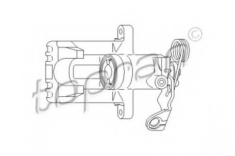Супорт гальмівний TOPRAN 110284
