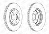 Гальмівний диск Honda Accord VII, CR-V II 2,0 (CL7, CM1, CL8), 2,2 CTDi, 2.2 i-CTDi, 2.4 (CL9), 2.4 (CM2) 03-08 front Champion 562546CH (фото 1)