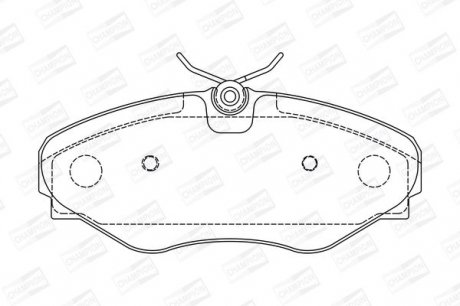 Гальмівні колодки до дисків RENAULT AVANTIME, ESPACE III 2,0, 2,2D, 3,0 98-03 front Champion 573099CH (фото 1)