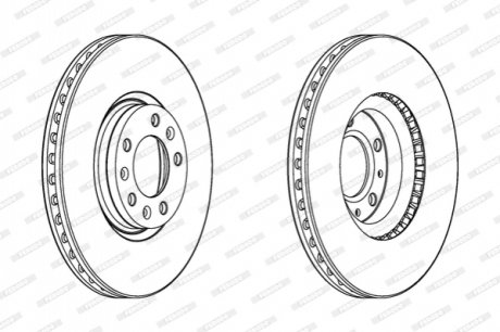 Диск гальмівний Ferodo DDF2156C (фото 1)