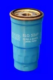 Фильтр топлива MAZDA 323F 2.0D, TD, 626 2.0D 04, 98-; TOYOTA AVENSIS 2.0TD, D-4D 10, 99- Mecafilter ELG5269 (фото 1)
