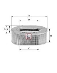 Фільтр повітряний MITSUBISHI "2,5 "82-89 SOFIMA S9981A (фото 1)