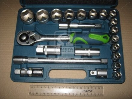 Набор головок и бит 23 ед., квадрат 1, 2 CR-V <> ARMER ARM-B0005 (фото 1)