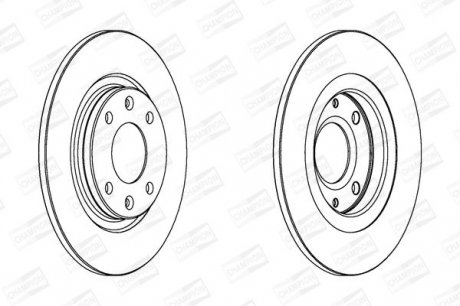Диск тормозной PEUGEOT 305, 405 передн. Champion 561237CH (фото 1)