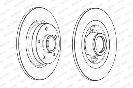 Диск гальмівний Ferodo DDF1731-1 (фото 1)