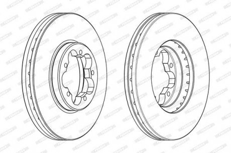 Диск гальмівний Ferodo DDF2469 (фото 1)