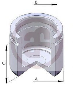 Поршенек суппорта перед MB 100 (48x44,85мм) 88-96 SEINSA D02586 (фото 1)