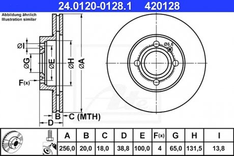Гальмівний диск ATE 24.0120-0128.1 (фото 1)