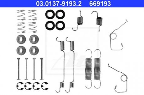 К/т монтажный колодок ATE ="03.0137-9193.2" (фото 1)