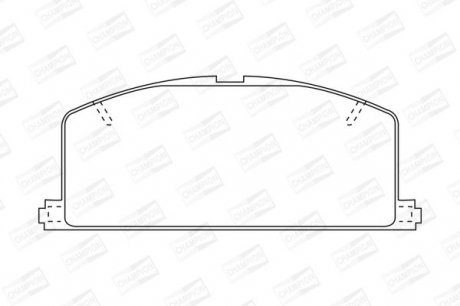 Гальмівні колодки передні Toyota Camry / Carina / Celica / Corolla Champion 572255CH (фото 1)