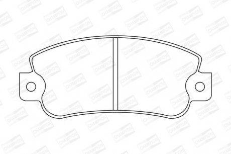 Гальмівні колодки до дисків AUTOBIANCHI Y10 FIAT 900, Panda, Uno INNOCENTI Mille LANCIA Y10 Champion 571464CH