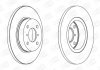 Гальмівний диск OPEL/VAUXHALL Agila 1.0i 16V, 1.2i 16V 00->, SUZUKI Wagon R+ 1.3i 16V 01-> Champion 562124CH (фото 1)