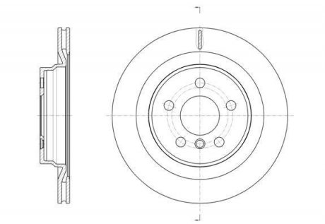 - Гальмівний диск BMW 2 (F45, F46) 218d/218i/225i/225xe/xDrive 25d/xDrive 25i 14- rear REMSA 61632.10 (фото 1)