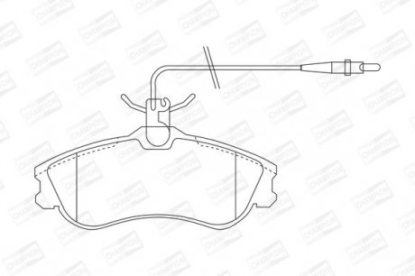 Гальмівні колодки до дисків CITROEN Berlingo, Berlingo, Xsara PEUGEOT 306, Partner Champion 571919CH (фото 1)