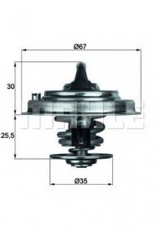 Термостат, охолоджуюча рідина Mahle TX 30 71 D (фото 1)