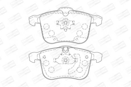 Гальмівні колодки до дисків OPEL Vectra C 3.0 CDTI 3.2 GTS - SAAB 9-3 2.0T Champion 573090CH