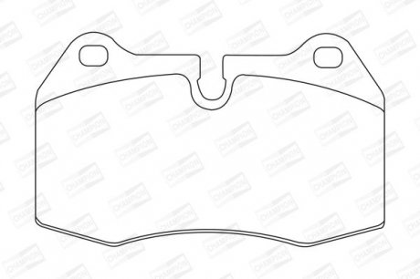 Колодки тормозные дисковые передние/задние BMW 725, 728i, 730i, 735i, 850i FIAT Coupe Champion 571852CH (фото 1)