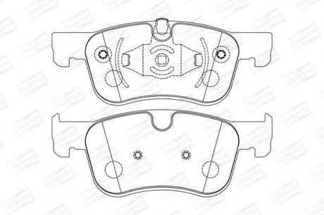 Гальмівні колодки до дисків CITROEN C4 Picasso/Grand Picasso 2013-> Champion 573604CH (фото 1)