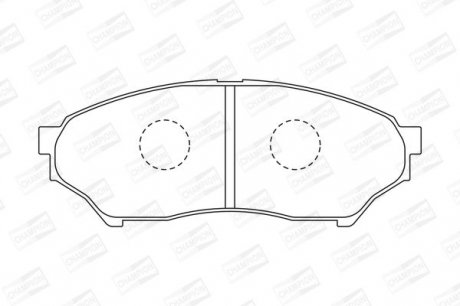 Колодки тормозные дисковые передні MITSUBISHI PAJERO JUNIOR I (H57A) 95-98 Champion 572499CH (фото 1)