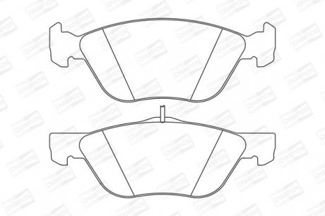 Гальмівні колодки до дисків ALFA ROMEO Alfa 166 LANCIA Lybra Champion 573042CH (фото 1)