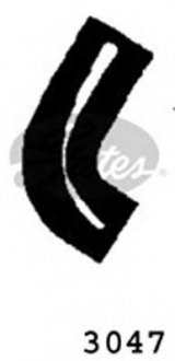 (4275-13047) Патрубок системи охолодження CURVED RADIATOR HOSE Gates 3047 (фото 1)