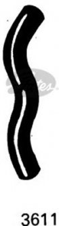 (4275-13611) Патрубок системи охолодження CURVED RADIATOR HOSE Gates 3611 (фото 1)