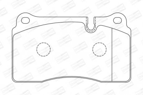 Гальмівні колодки передні Land Rover Range Rover Sport / Maserati Quattroporte Champion 573279CH (фото 1)