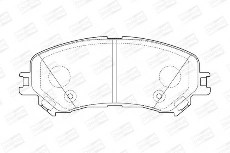 Гальмівні колодки до дисків front RENAULT Espace V 2015 -> Champion 573673CH (фото 1)