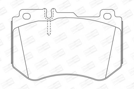 Гальмівні колодки до дисків MERCEDES-BENZ C-CLASS (W205) Champion 573607CH