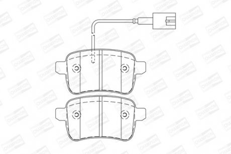 Гальмівні колодки до дисків ALFA ROMEO GIULIETTA (940) Champion 573349CH