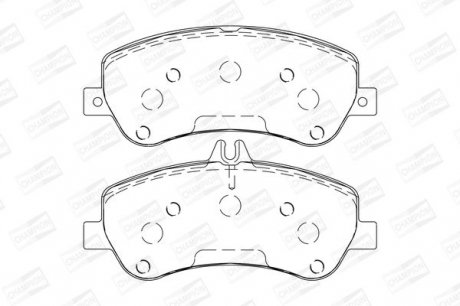 Гальмівні колодки передні Mercedes GLK (X204) (2008->) Champion 573321CH (фото 1)