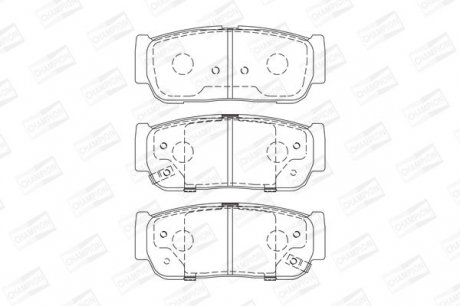 Гальмівні колодки Champion 573676CH (фото 1)