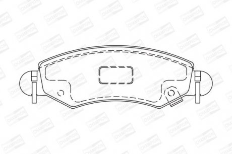 Гальмівні колодки передні Subaru Justy III / Suzuki Ignis II / Wagon R Champion 573378CH (фото 1)