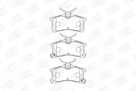 Гальмівні колодки до дисків Toyota Avensis, Corolla Champion 572520CH (фото 1)