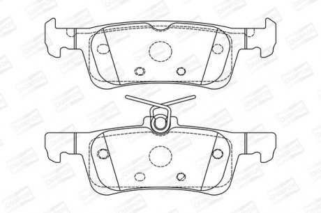 Гальмівні колодки до дисків Peugeot 308 II 09, 13-> Champion 573613CH (фото 1)