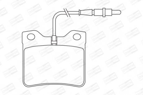 Гальмівні колодки до дисків PEUGEOT 406, 605, 607 Champion 571398CH (фото 1)