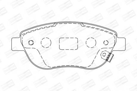 Гальмівні колодки до дисків front OPEL Corsa D Champion 573308CH (фото 1)