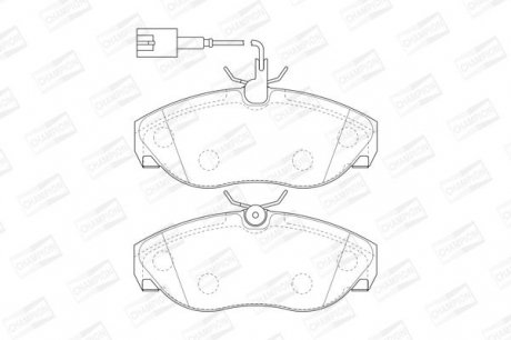 Гальмівні колодки до дисків front FIAT Ducato Champion 573060CH